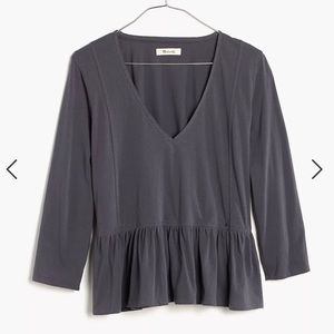 Madewell Peplum Top